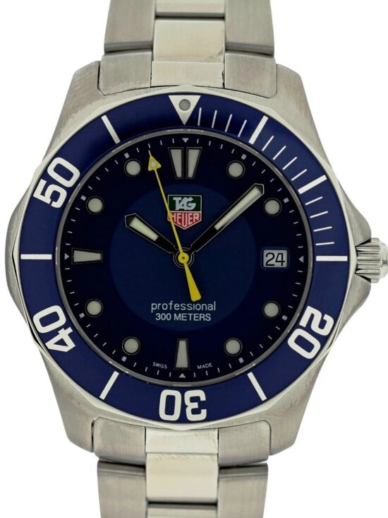 Men\'s 39mm Tag Heuer Aquaracer 300M Blue Dial Swiss Made SS Watch! Ref: WAB1112! main image 6